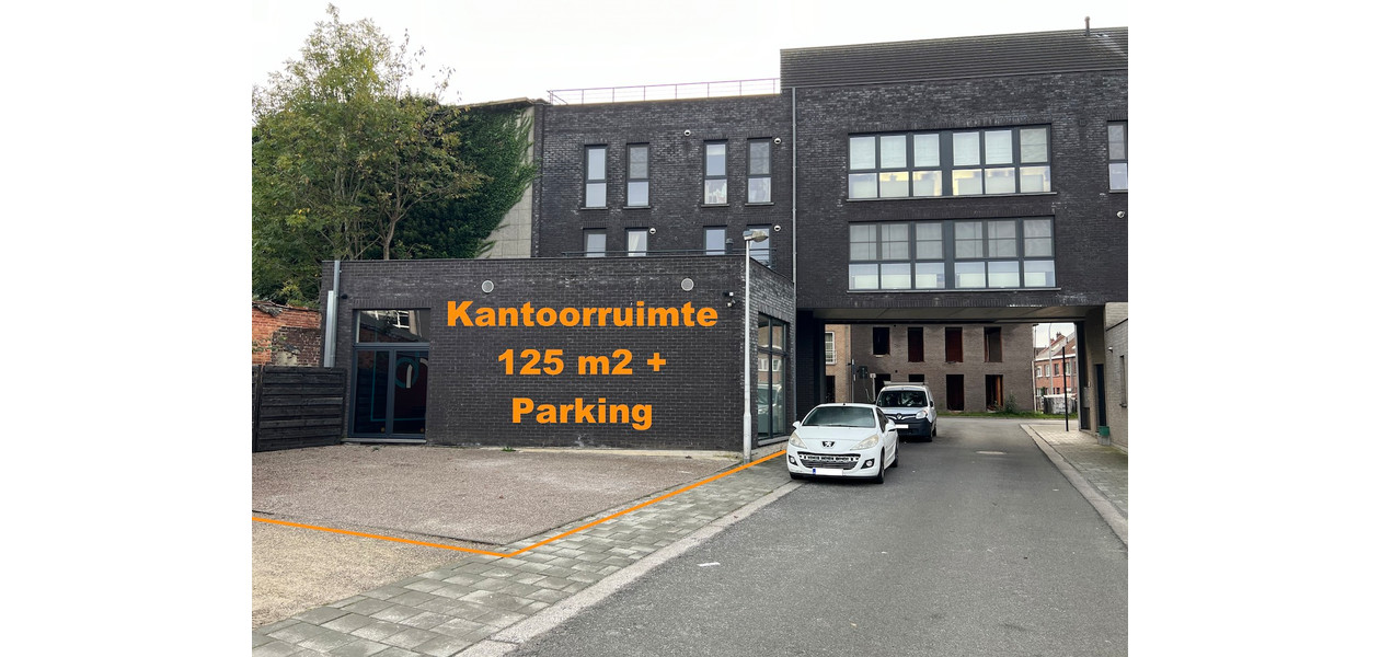 PRACHTIGE KANTOORRUIMTE MET PRIVÉ PARKING VOOR 4 AUTO'S